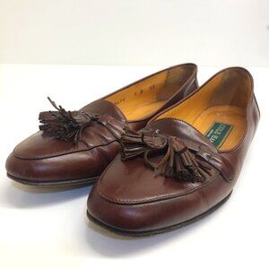 Vintage 90's Cole Haan Leather Tassel Loafers Made in Italy Women's Size 5